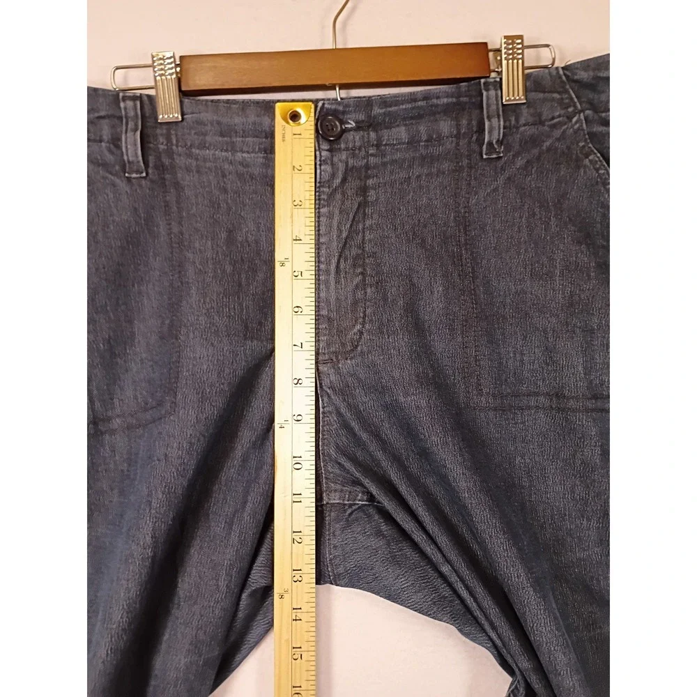 Classic Riders by Lee Womens 18 M Dark Wash Indigo Stretch Straight Leg Pants